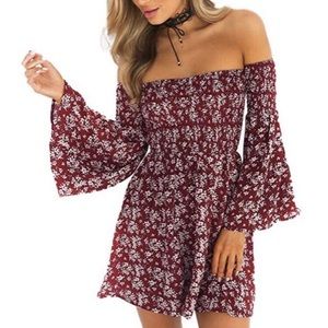 Off the shoulder floral dress, never worn